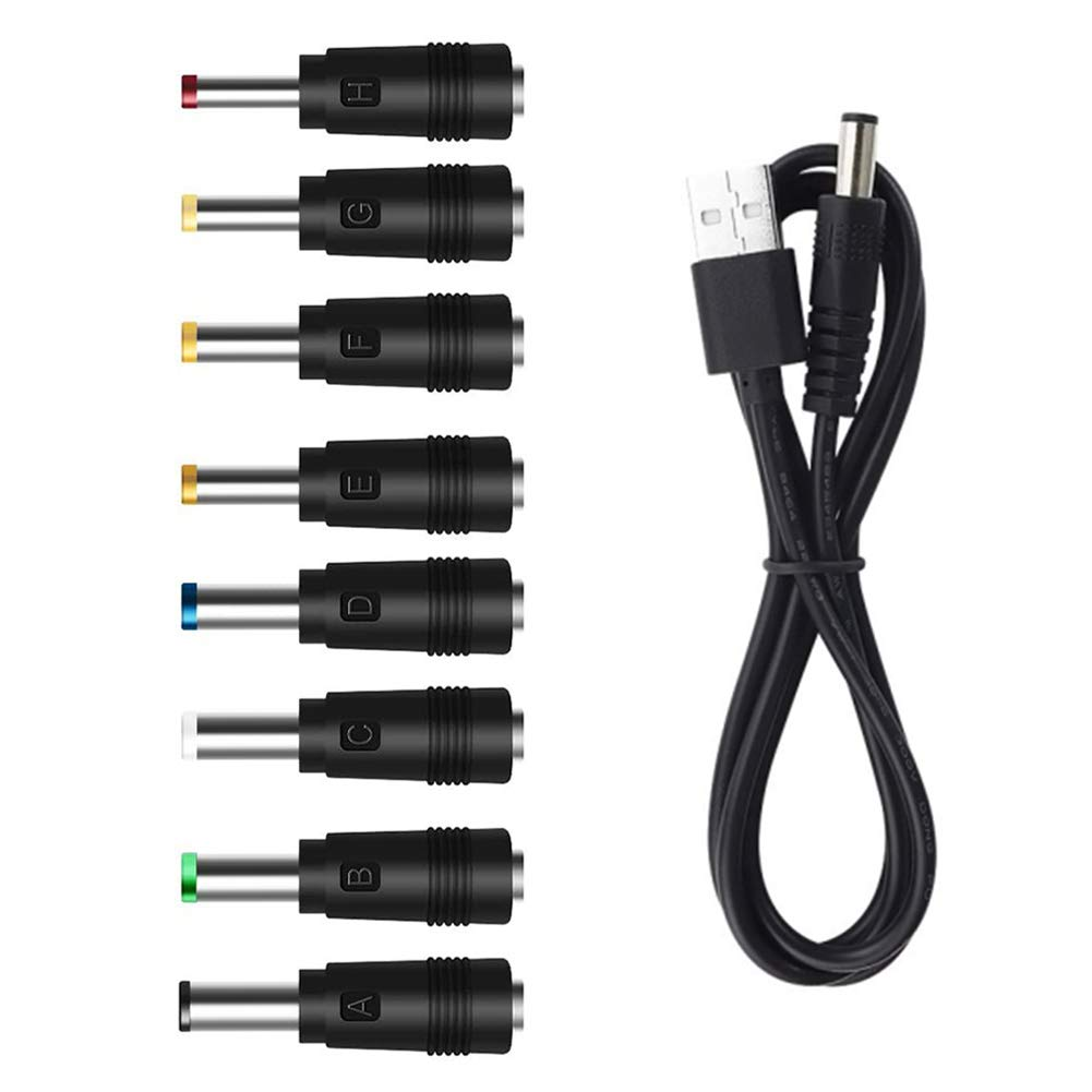 USB to DC Power Cable,8 Connectors Adapter for HUB Splitter,Mini Fans,Dj Controller, LED Lights, Electronic Devices Routers Speakers LCD CCTV Cameras TV Box (8 Connectors Adapter) image number 4