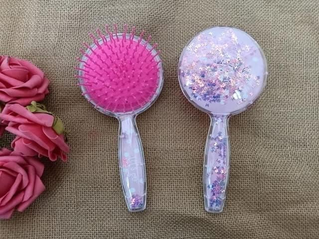 6Pcs round Confetti Hair Comb Scalp Massager Brush Combs Styling image number 3