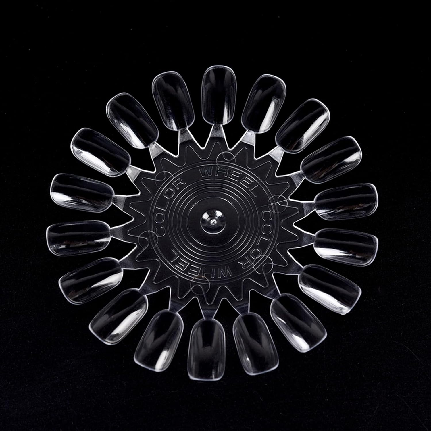 KADS 180Pcs False Nail Flower Wheel Nail Swatch Tips Nail Color Display Tips Gel Polish Acrylic Nail Sample Sticks Nail Art Practice Training Cards Nail Salon & Home Manicure Accessories - Fan Shaped image number 6