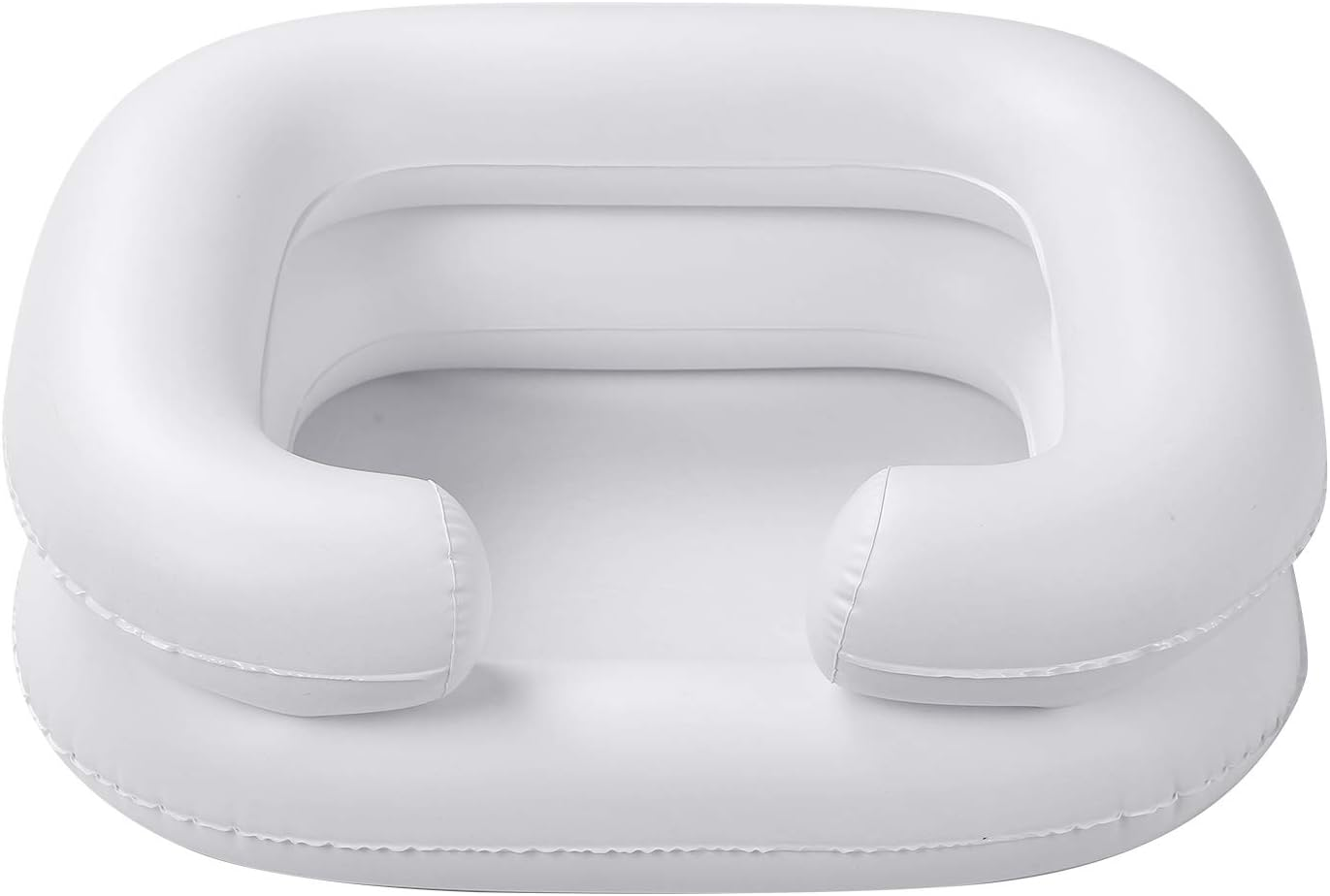 Mingzhe Portable Shampoo Bowl Foldable in Bed Hair Washing Hair Cuts Hair Coloring for the Elderly Disabled Pregnancy Hair Washing Basin Wi Drain Tube image number 6