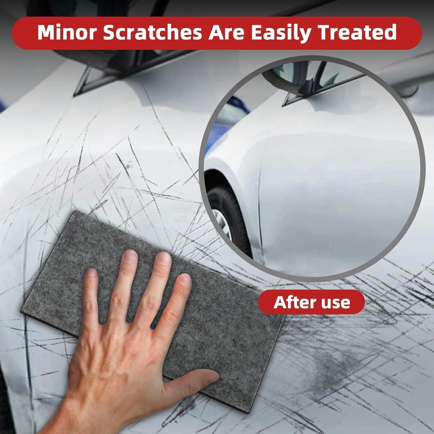 6PCS Nano Sparkle Magic Cloth, Car Scratch Remover Kit for Paint Repair, Water Spots & Surface Polishing, Multi-Purpose Scratch Repair Cloth for All Cars, Easily Fixes Light Scratches & Swirl Marks image number 6