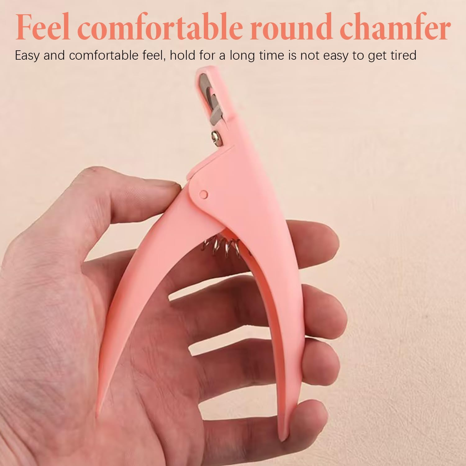 Nail Clippers Tip Cutters for Acrylic False Fake Gel Acrylic Nail Clippers for Acrylic Nails Nail Cutters for Acrylic and Gel Nails with 6 Pcs Clip for for Salon Home Nail Art Pink image number 5