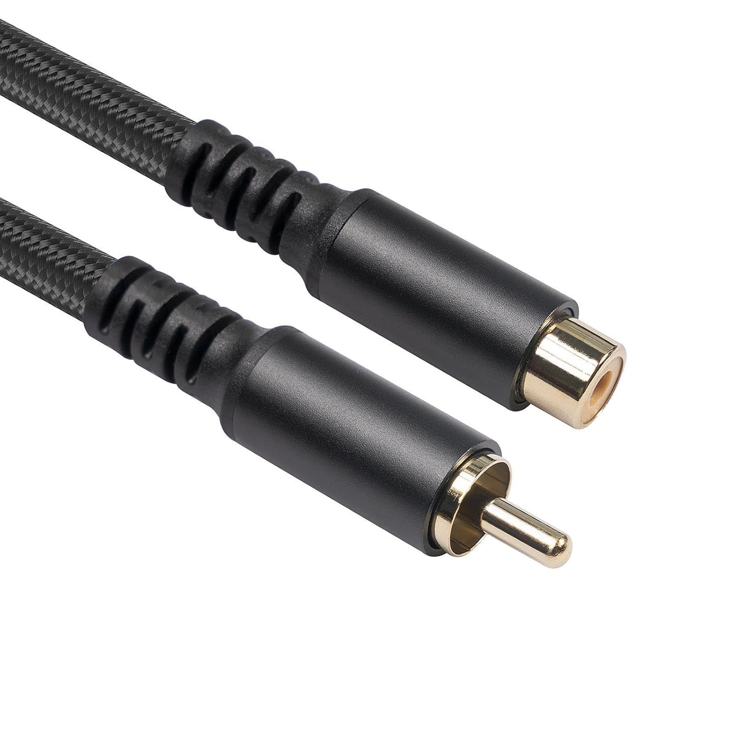 Vaveren 2X RCA Extension Cable Audio Connection RCA to RCA Cable Hifi Stereo for Microphone Mixers Amplifiers Stereo Equipment Laptop, 3M image number 1