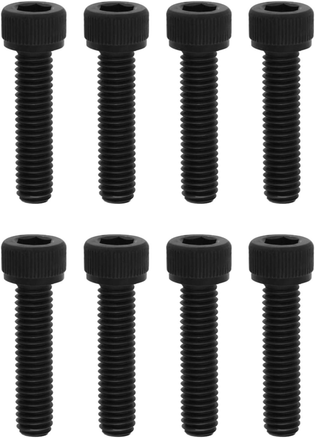 LT Easiyl 8Pcs Replacement Bolts M6X25Mm Metal Hexagon Socket Head Cap Screws Bolts for Stunt Scooter HIC SCS ICS Metric Thread Screws (Black) image number 2
