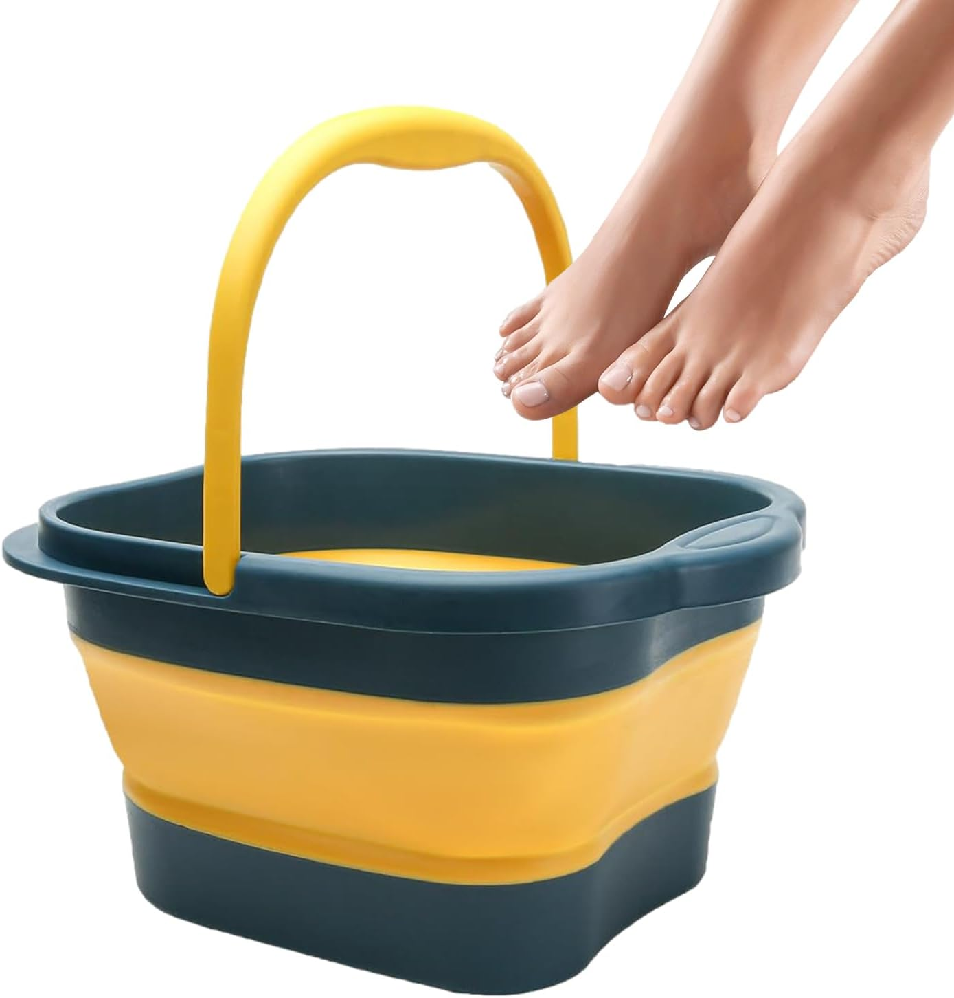 Portable Foot Bath - Foldable Foot Bath Basin 15L - Portable Foot Spa Bucket Foot Soak with Handle for Camping, Travel, Laundry Borato image number 3