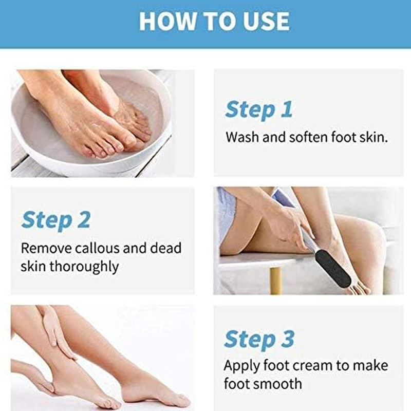 Store2508 Pedicure Foot File and Callus Remover for Hard Skin Stainless Steel Foot Rasp File with Ten Refill Grits Replacement Pads Easy Feet Scrubber for Bath Pedicure Salon image number 4