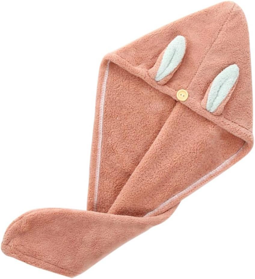 LIFKOME Quality Material Dry Hair Cap Bath Cap Boys and Girls Fast Drying Super Absorbent image number 2