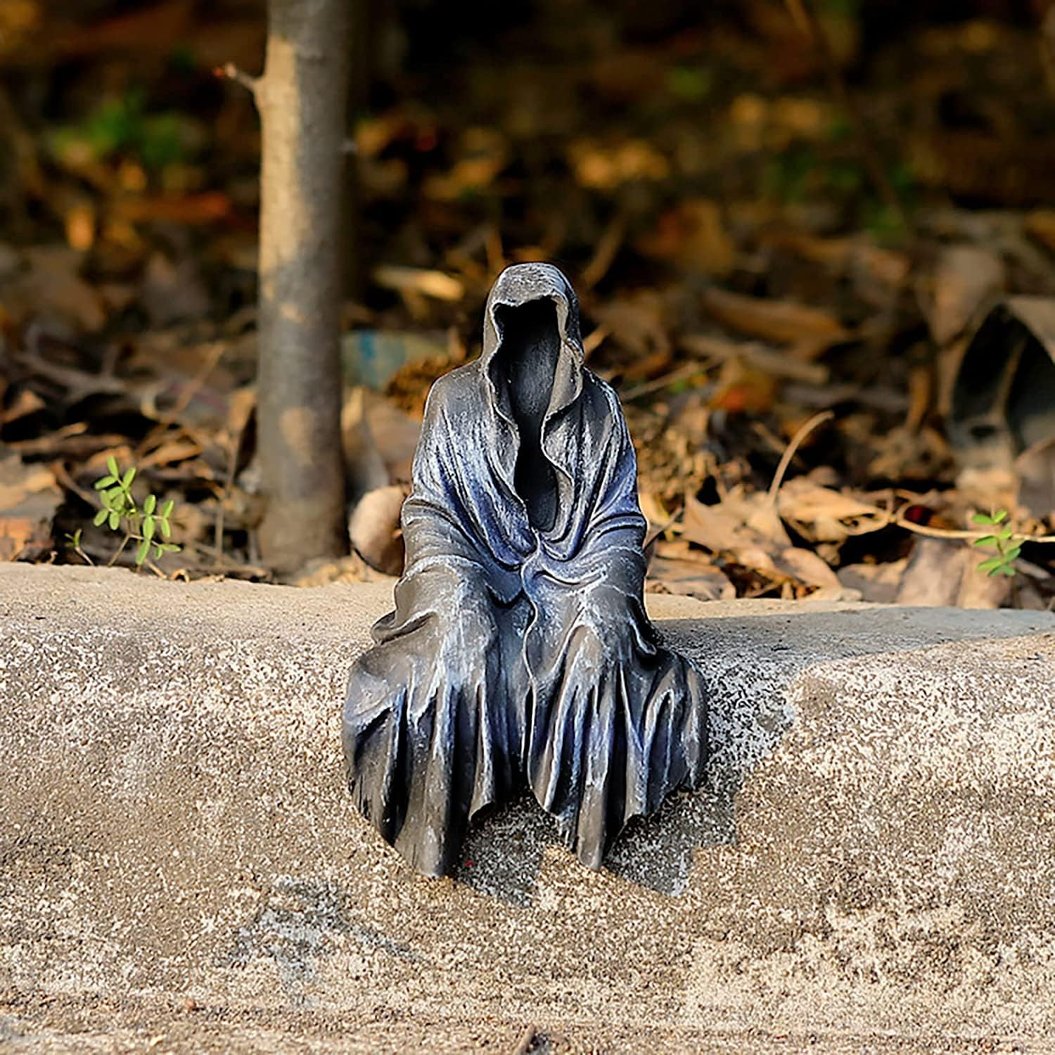 Reaper Consolation Creeper Sitting Statue - Gothic Resin Table Top Ornament Sculpture Decoration - Comfort Creeper image number 4