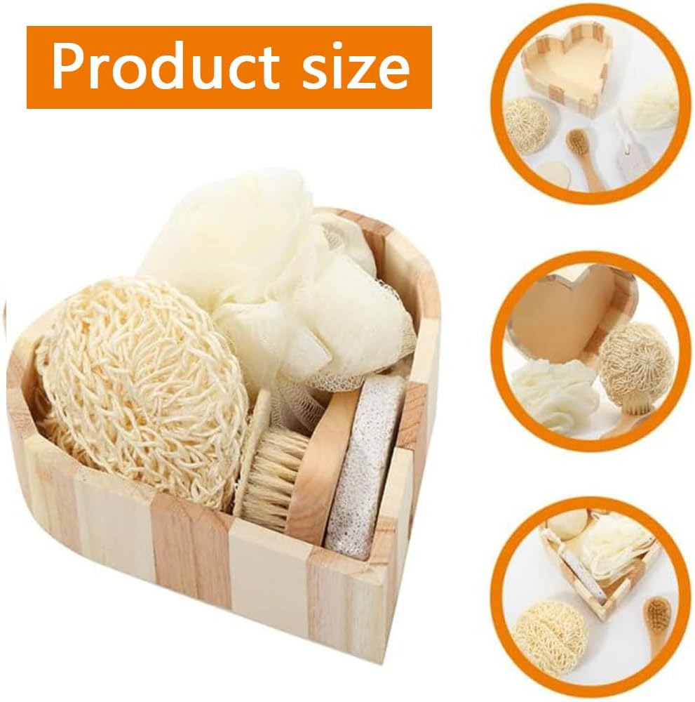 RUTREZOGO Dry Brushing Body Brush, Exfoliating Body Scrubber with Massage Nodes for Shower or Bath, Dead Skin Remover for Lymphatic Drainage, Circulation & Smooth Skin image number 4