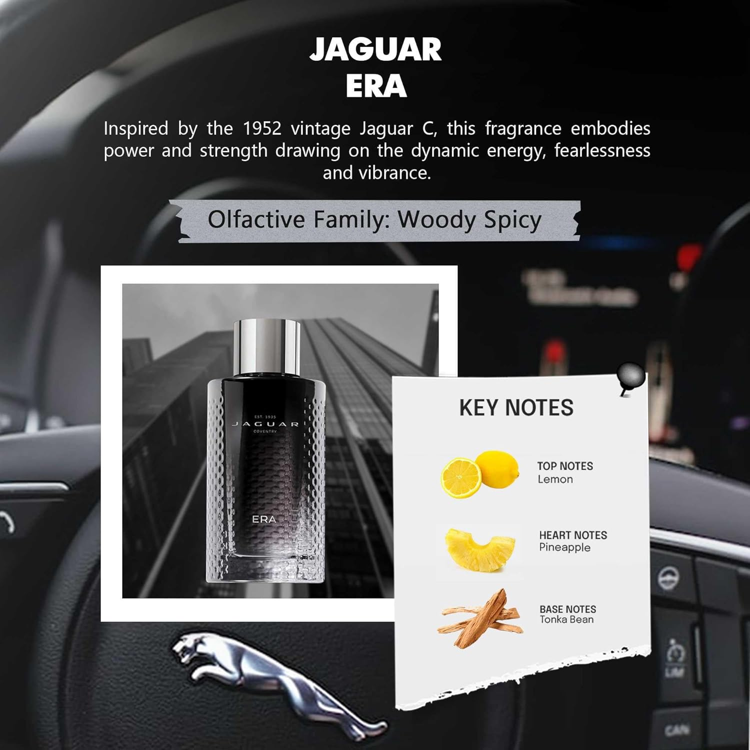 Jaguar Jaguar Era for Men 3.4 Oz EDT Spray image number 3