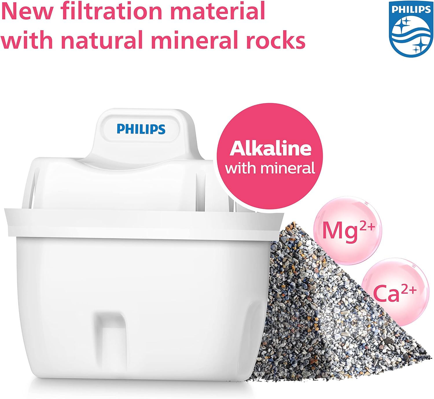 Philips Water Jug Filter Cartridges (3 Pack Alkaline) image number 3