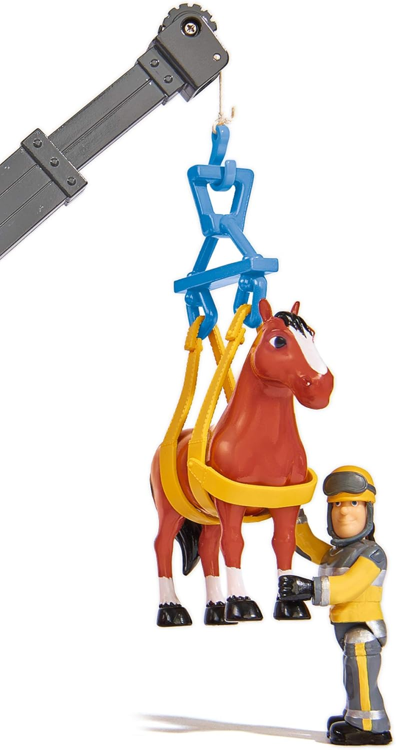 Simba 109258280 "Fireman Sam - Phoenix Rescue Vehicle Playset with Figurine and Horse image number 6