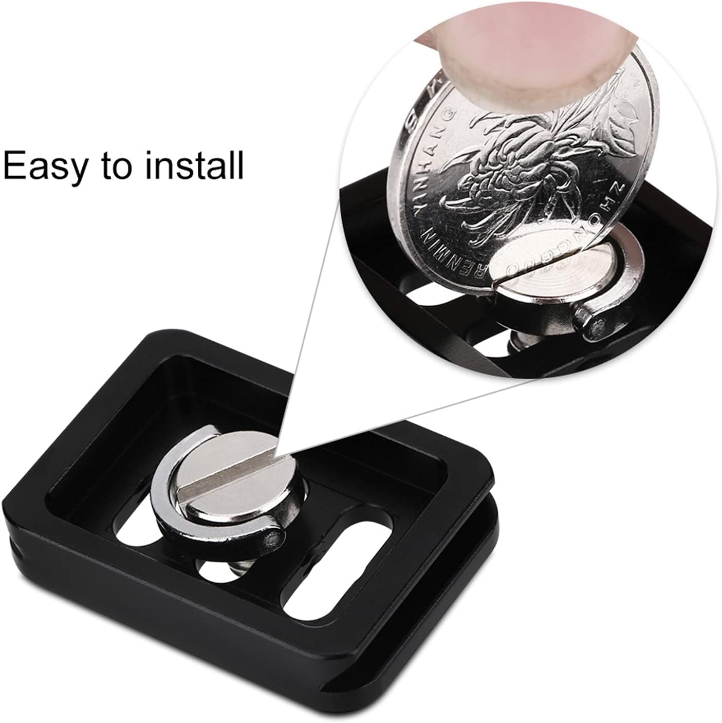Mini Portable Aluminium Alloy Quick Release Plate for Cameras Suitable for Photography Activities Compact and Versatile Mounting Accessory image number 1