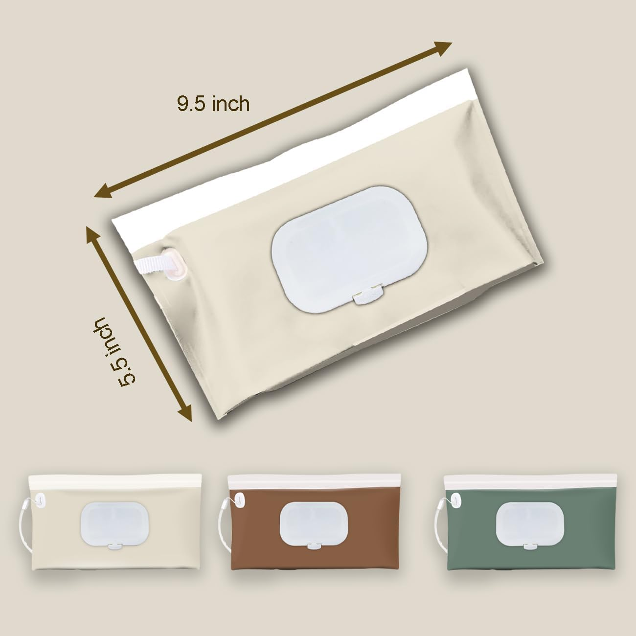 3Pcs Wet Wipe Pouch Wipe Dispenser, Travel Wipes Case Refillable Wet Wipe Bag Travel Wipes Dispenser Wipe Pouches,Portable Refillable Wipe Holder Wipes Container Travel Wipes Case image number 2