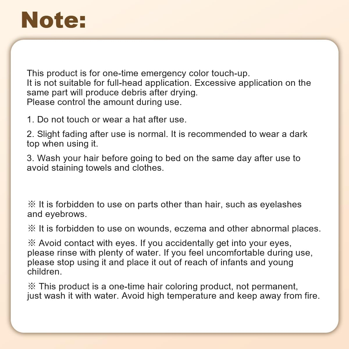 2 in 1 Hair Color Stick Safe and Convenient Comb Hair Dye Hair Dye Stick, Portable Color Touch-Up Hair Sticks with Comb, Sweat-Proof Cover Gray Hair Color Correction Sticks for Unisex (Dark Brown) image number 4