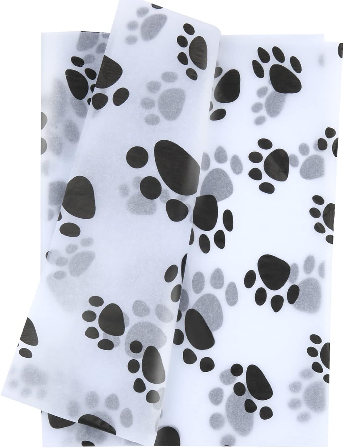 30Pcs Tissue Paper Sheets, 20X14In Dog Paw Tissue Paper Cute Tissue Paper Bulk for Packaging Christmas Wedding Birthday Party DIY Crafts Arts (White Background) image number 4