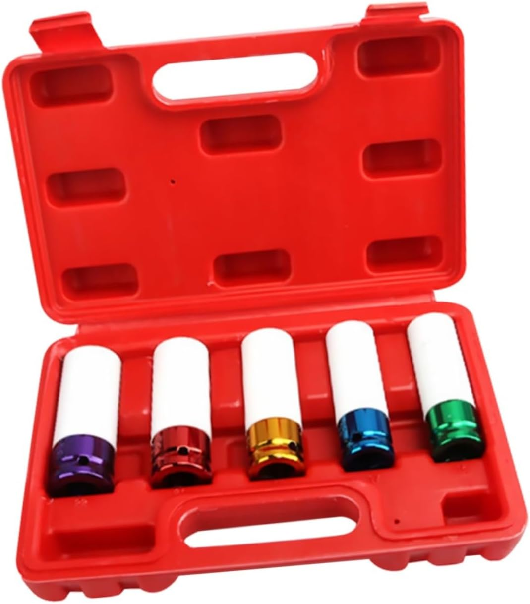 COOLHIYA 5Pcs Car Tire Screw Protective Sleeve Tire Disassembly Tool for Automotive Wheels image number 4