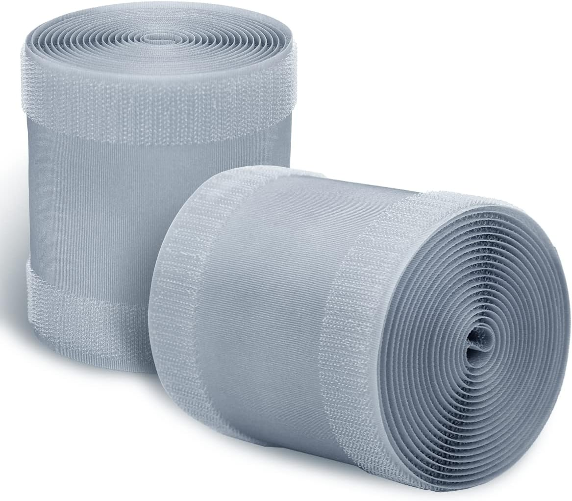 2 Pcs Gray Floor Cord Cover for Office Carpet Wire Cover under Desk Cable Grip Strip Management Hold Cords in Place for Power Cords Audio Cables Coaxial Cable Telephone Line (3.9&rdquo; Width X 10&rsquo;Length)