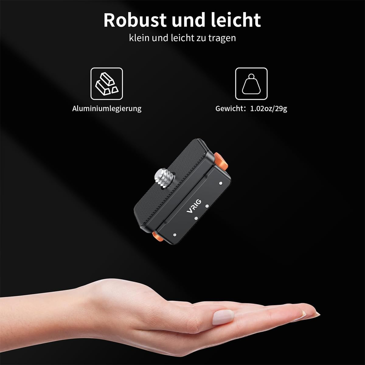 VOANZO Magnetic Quick Release Mount Adapter Base for Ace/Pro Action Camera Tripod Adapter Mount Camera Quick Release Plate with 1/4 Inch Screw Connection image number 6