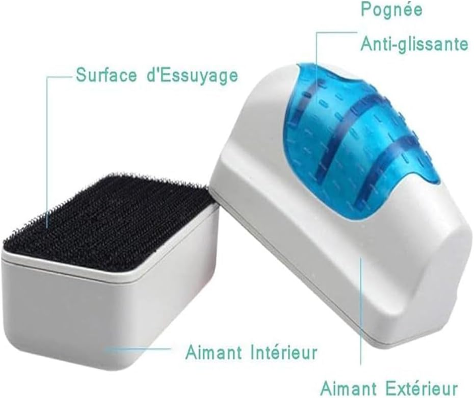 Limcryspp Magnetic Aquarium Glass Algae Glass Cleaning Brush Floating Cleaning Brush Detergent Washing Brush, Aquarium Good Friend image number 5