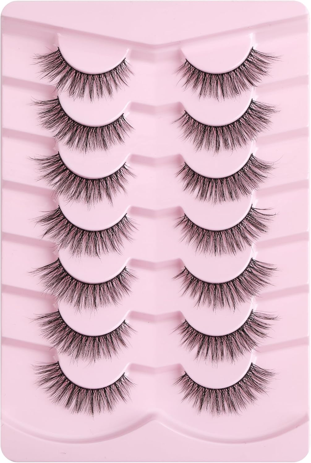 KD02 Mink Natural Eyelashes - Wispy False Lashes for a Natural Look - Cat Eyelashes