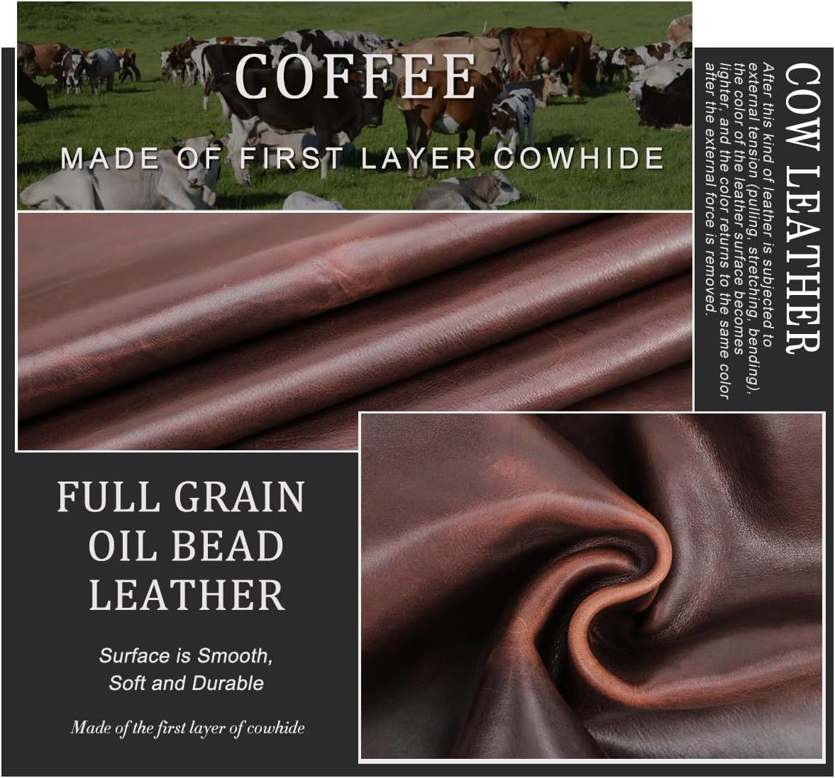 CONTACTS Full Grain Leather Travel Toiletry Bag for Men Large Wash Bag with Handle Bathroom Shaving Dopp Kit Toiletries Organizer Vintage Cosmetic Bag image number 4