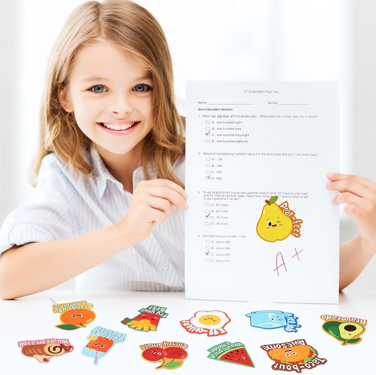 156 Pcs Sufficient Quantity Scratch and Sniff Sticker for Kids Classroom Smelly Scented Motivational Reward Teacher Incentive Positive Stickers for Student Classroom Chart School Supplies image number 5