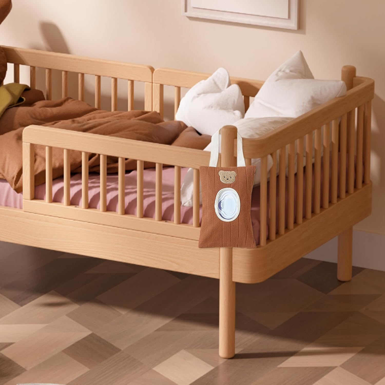 Refillable Wipes Container - Keeps Wipes Clean Dispenser,Portable Hangable Container Bag for Travel Organizing Storage Bathroom Wall Home Kitchen image number 1