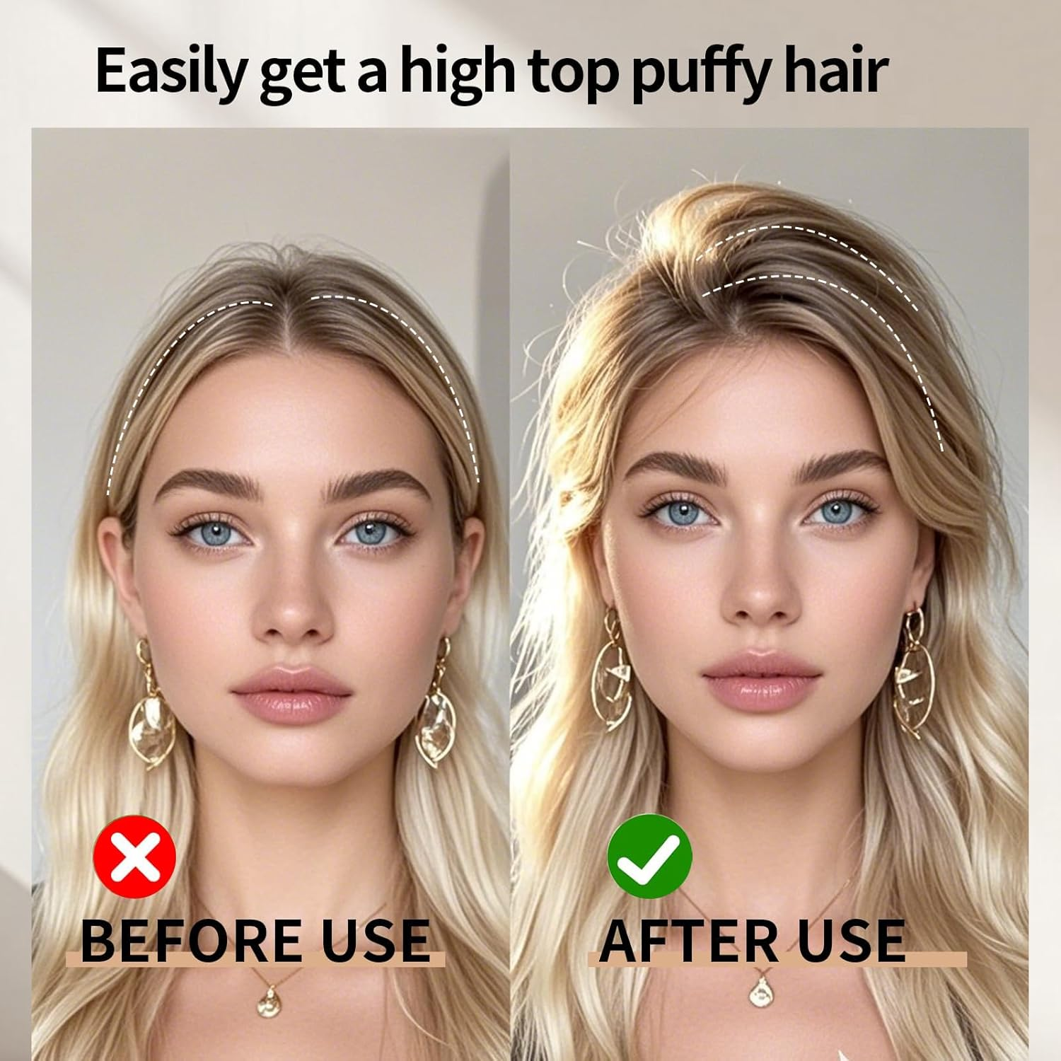 TELAIN Wind Shaping Comb Set 2 Pieces, Volume Comb for Effortless Hair Styling, Unisex Hair Tool for Voluminous and Beautiful Pony Hairstyles in Minutes image number 1