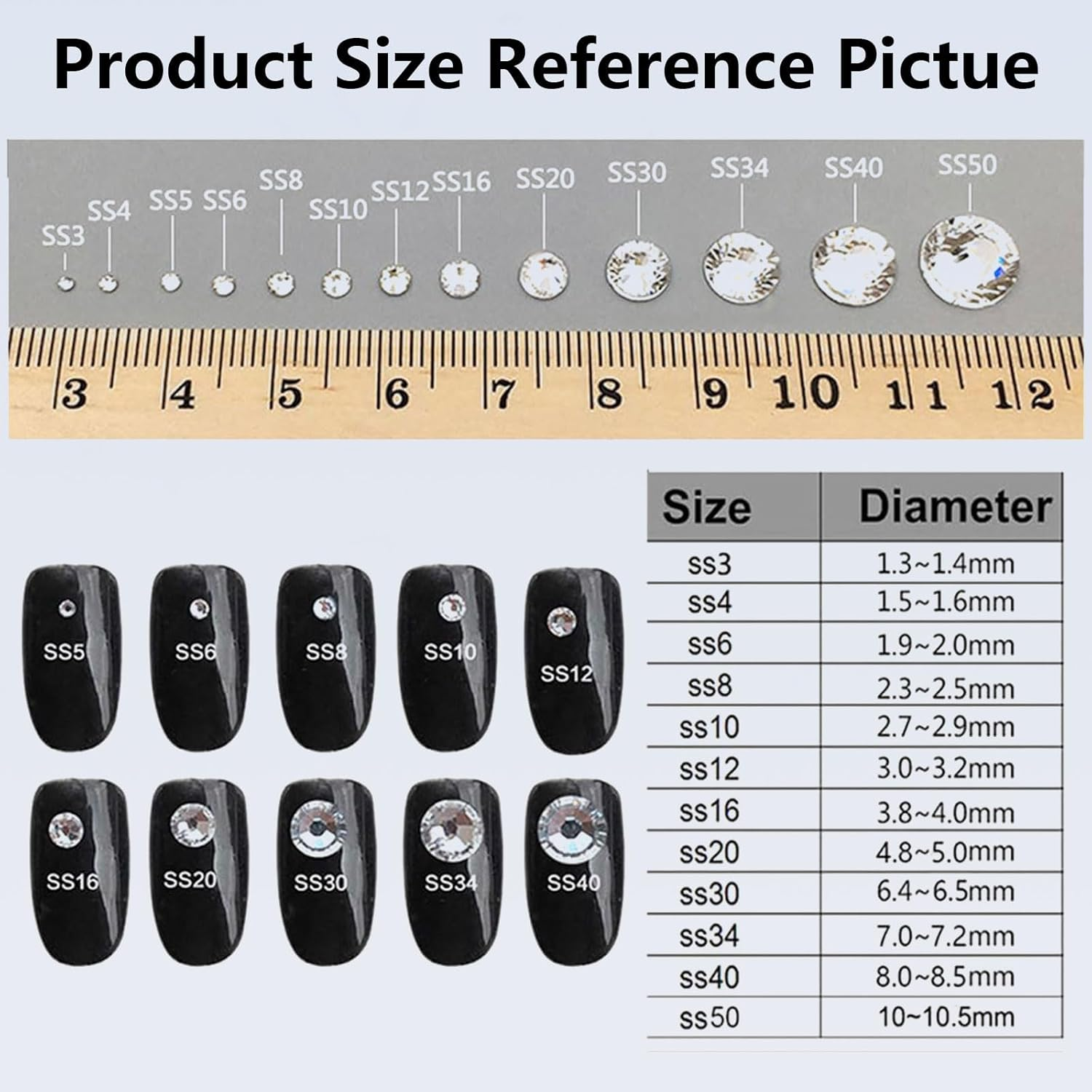 1440 Pieces Hotfix Rhinestones Ss20/5Mm Clear Flatback Crystal Rhinestones for Craft Decorations, Clothing, Shoes, Compatible with Household Iron - Unron image number 3