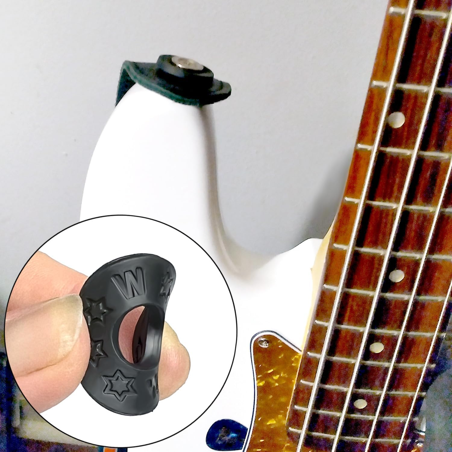 16 Pcs Guitar Strap Locks, Acoustic Guitar Strap Adapter for Electric, Acoustic & Bass Guitars, Strap Locks Compatible with Fender, Dunlop, Ernie Ball & More (Black) image number 1