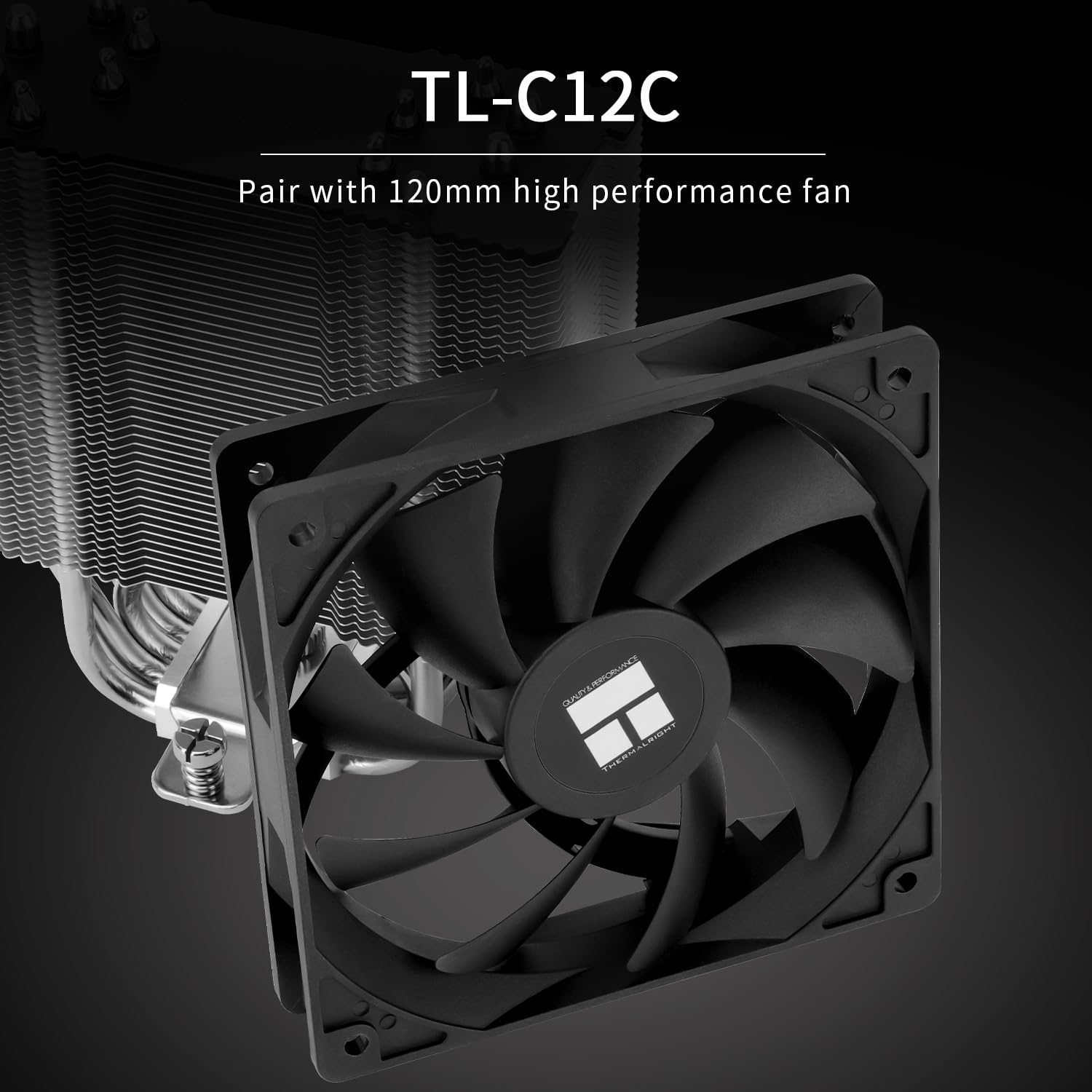 Thermalright Burst Assassin 120 SE CPU Cooler, 148Mm High, 120Mm PWM Fan with 1550RPM Speed, 6 Heat Pipes Heatsink Cooling, for Intel LGA1700/1851/1150/1151/1200, AM4/AM5, PC Cooling image number 2