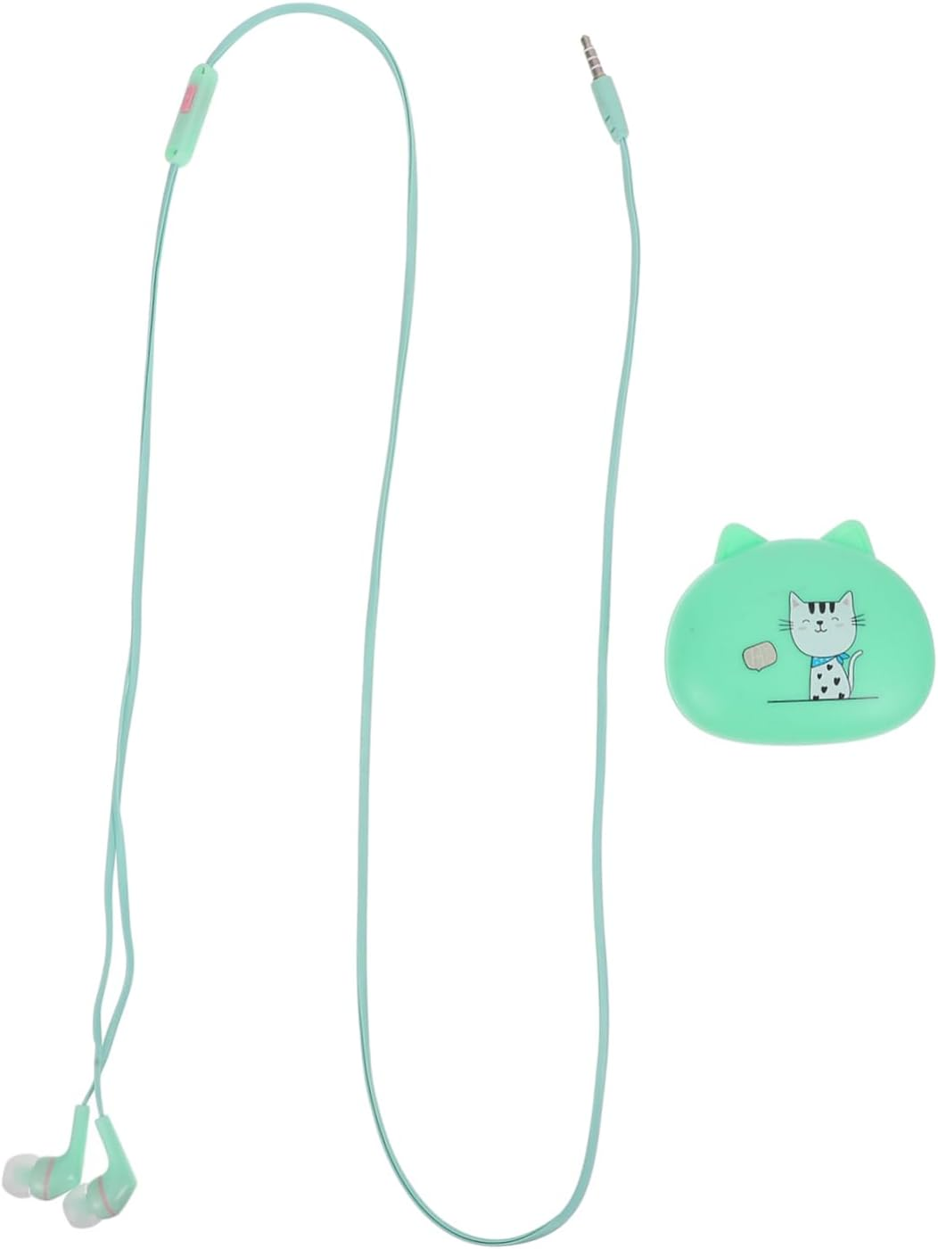 VERDANVERSE Wired In-Ear Earphones Microphone Universal Earbuds for Phones Green Wired Headphone Cable Suitable for Mobile Phone Call and Music image number 1