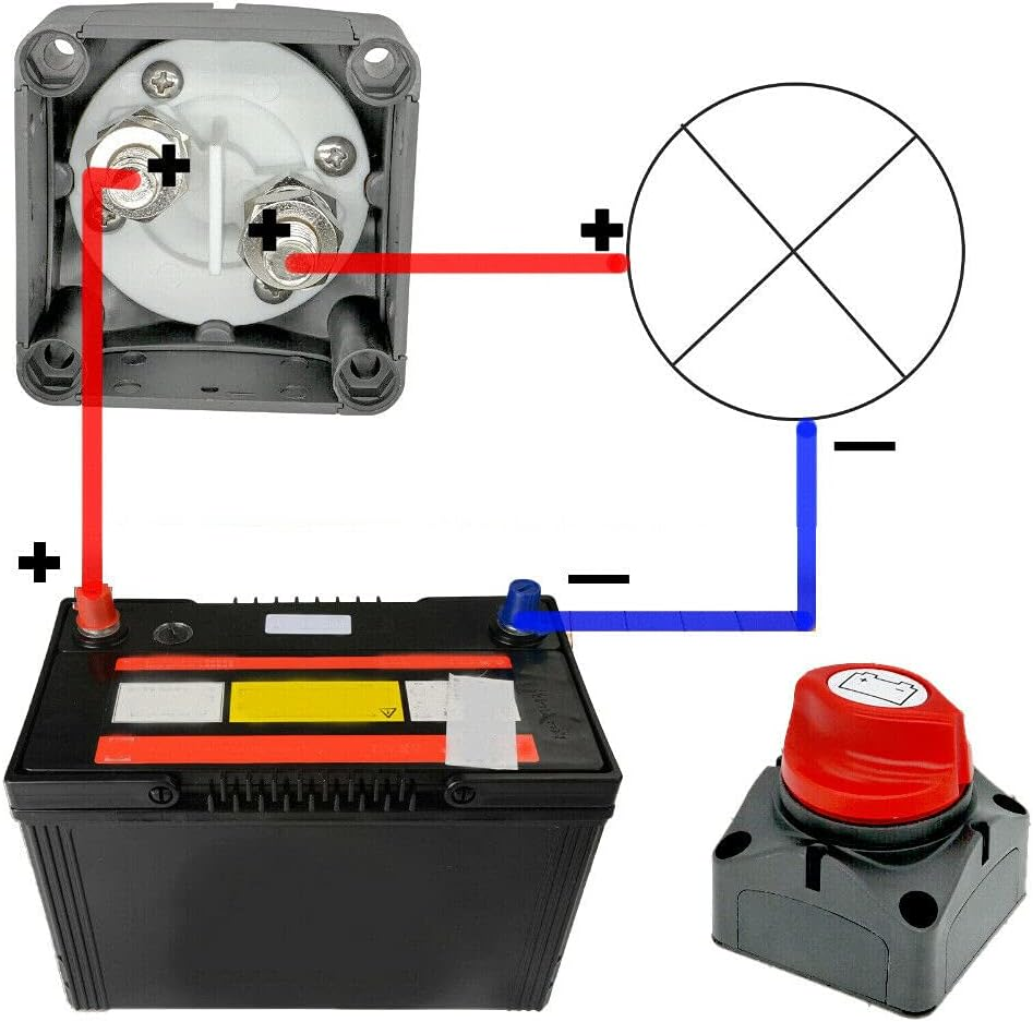 12V/24V/48V Battery Master Disconnect Switch Boat Marine Caravan Isolator On/Off