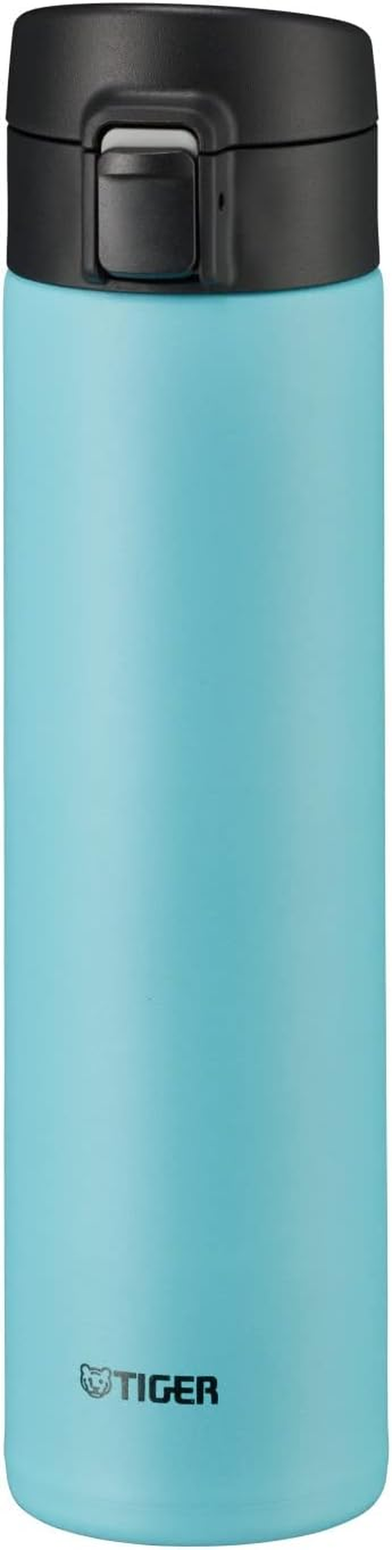 Tiger MKA-K060WK Water Bottle, 10.3 Fl Oz (600 Ml), One-Touch, Lightweight, Stainless Steel Bottle, Vacuum Insulated, Hot and Cold Insulated, White