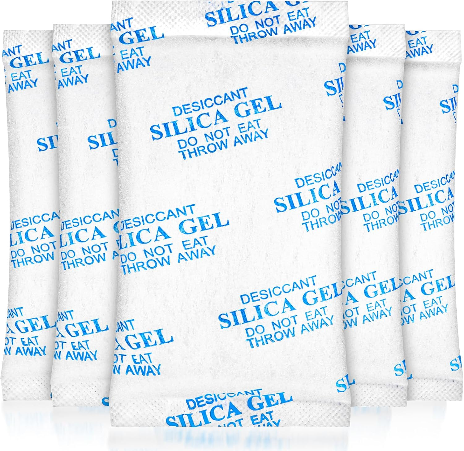 Yeather 50 Gram [20 Packets] Silica Gel Packets - Reusable Desiccant Moisture Absorbers Dehumidifiers of Basement Moisture Absorbers, Electronics Storage (Food Safe) image number 2