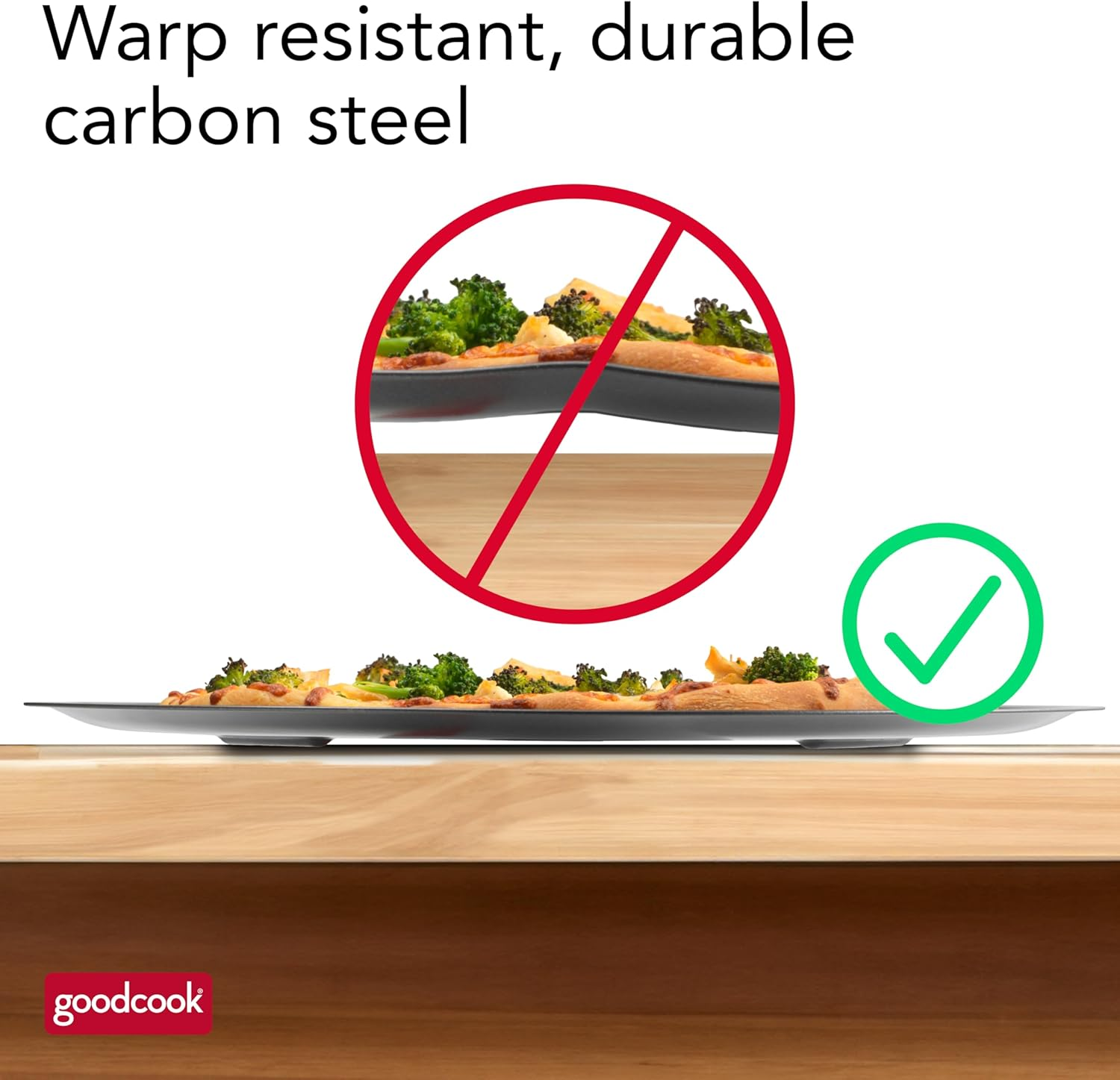 Goodcook Airperfect 15.75" Insulated Nonstick Carbon Steel Pizza Pan with Holes