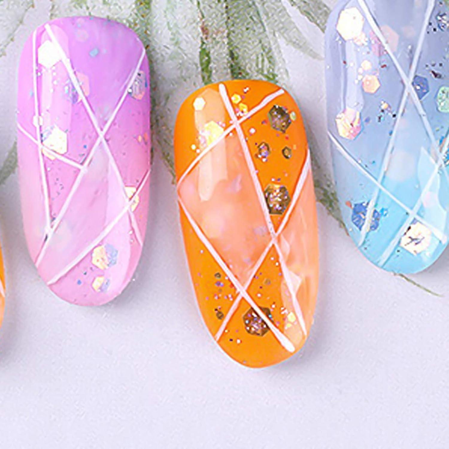 3 Boxes New Nail Accessories Mixed Glitter Nail Art Mixed Nail Sequins Mermaid Nail Sequins image number 3