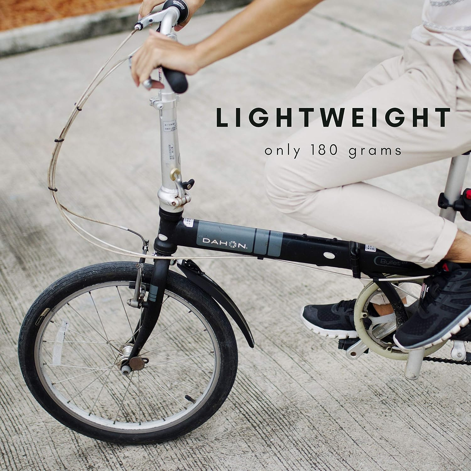 Vincita Folding Bike Mudguard Fender Set Include Front and Rear for Small Wheel, BMX, 20" Bicycles - Black Color, Quick Release, Easy to Install - Clip on Bike Fenders - Bicycle Accessories