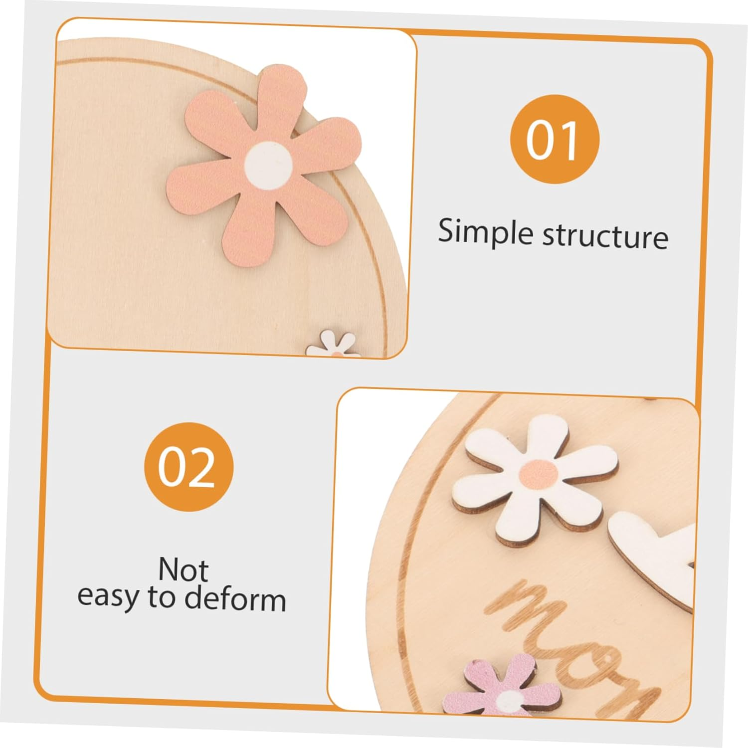 Wooden Milestone Cards Newborn Months Signs Photography Props for Growth Celebration for Showers Announcements image number 2