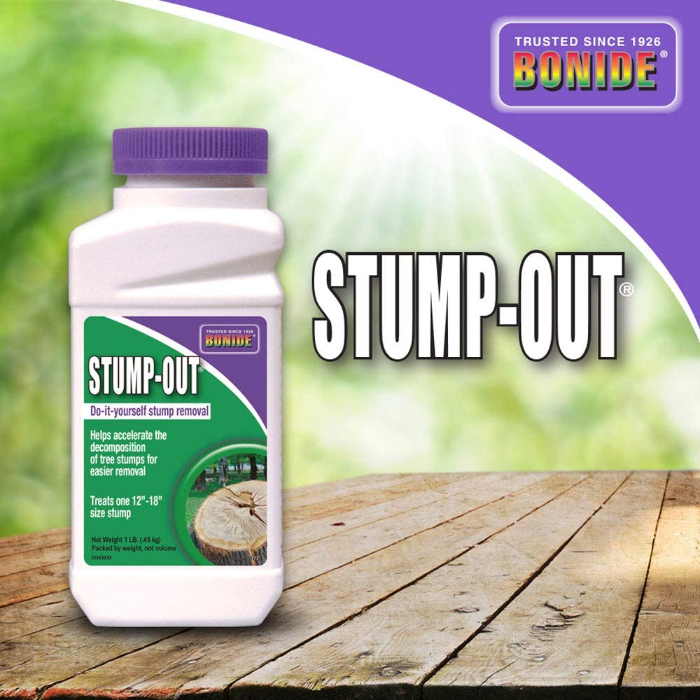 Bonide Stump-Out Granules, Do-It-Yourself at Home Stump Removal Pellets, 1 Lb. Fast-Acting Formula for Outdoor Use image number 5