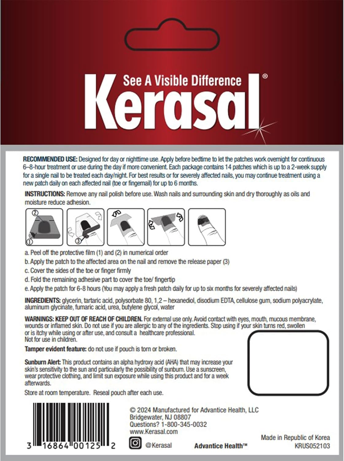 Kerasal Multi-Purpose Nail Repair Patches - 14 Count Twin Pack, Repair for Damaged Nails, 8-Hour Treatment Restores Healthy Appearance image number 3