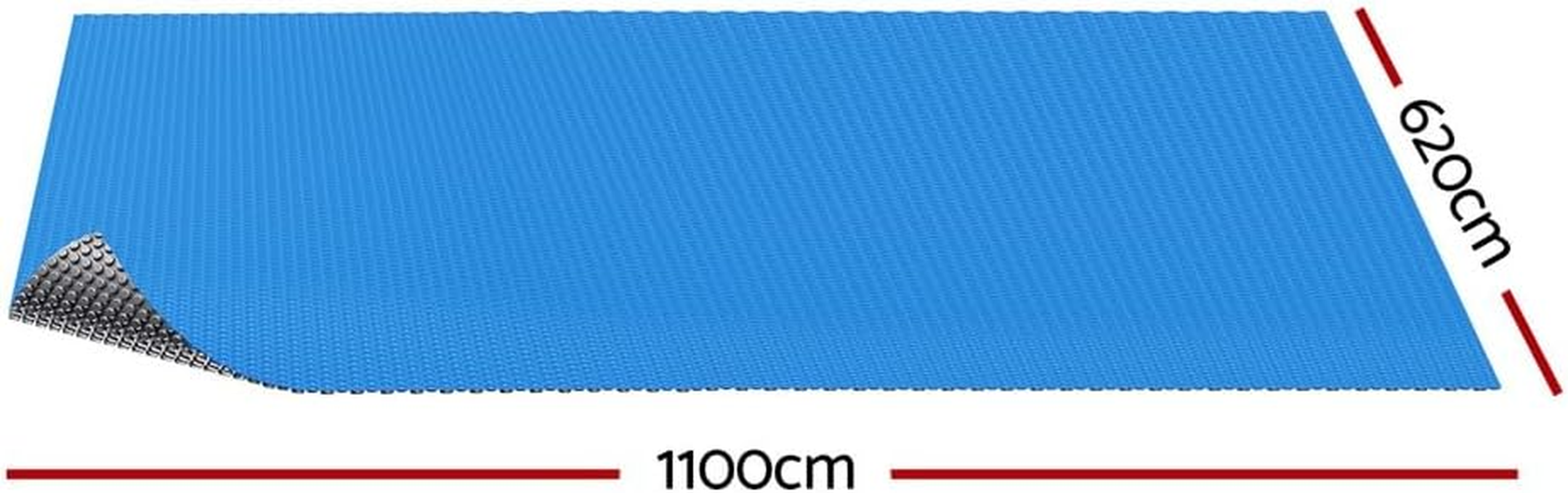 Aquabuddy Pool Cover 600 Micron Bubble Heat Solar Blanket Blue Silver 11X6.2M image number 1