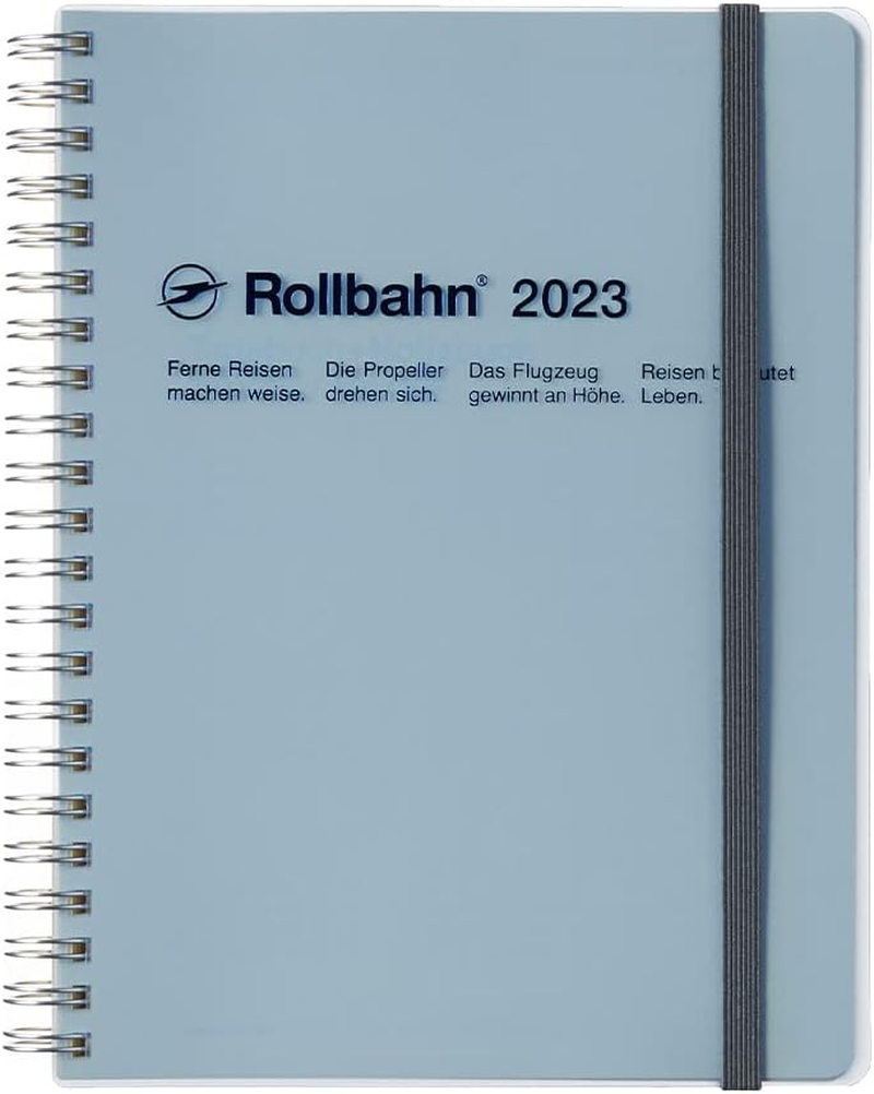 Rollbahn Spiral-Bound Diary Clear A5 Clear