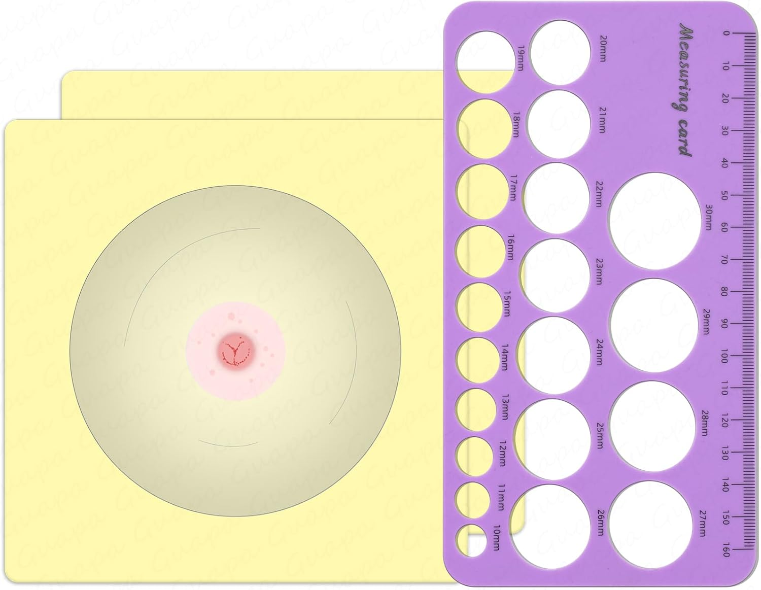 Areol Tattoo Practice Skin Realistic Flexible 3Mm Thick for Nipple and Areole 3D Tattoos (Set 3)