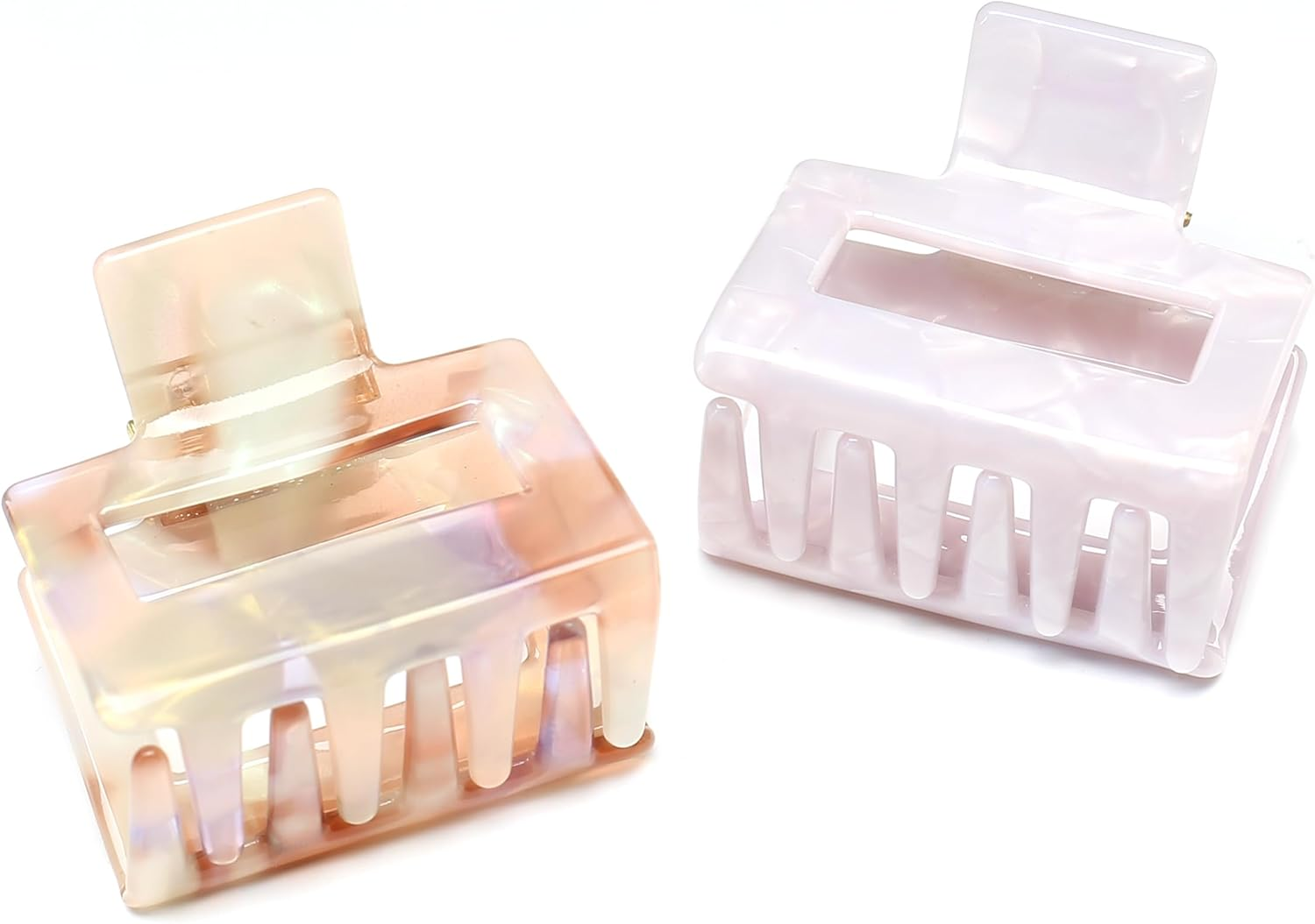 Qingoo Small Cellulose Acetate Hair Clip Beautiful Women'S Hair Clip Headdress Elegant Hair Accessory 1 Piece (5.2 Cm X 4.8 Cm, Purple Red) image number 3