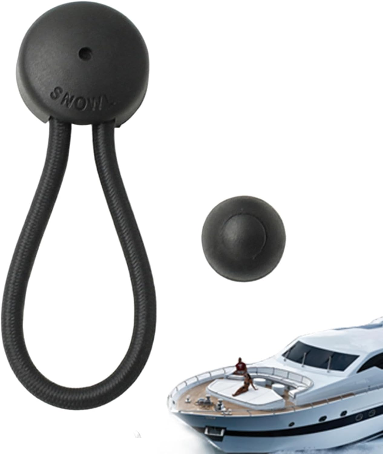 Pull Tie down Tarp Canvas Knobs - Easy to Install Sturdy Bungee/Shock Cord Clip - Boat Deck Hardware Multifunctional for Marine Truck Car Rv Covers image number 5