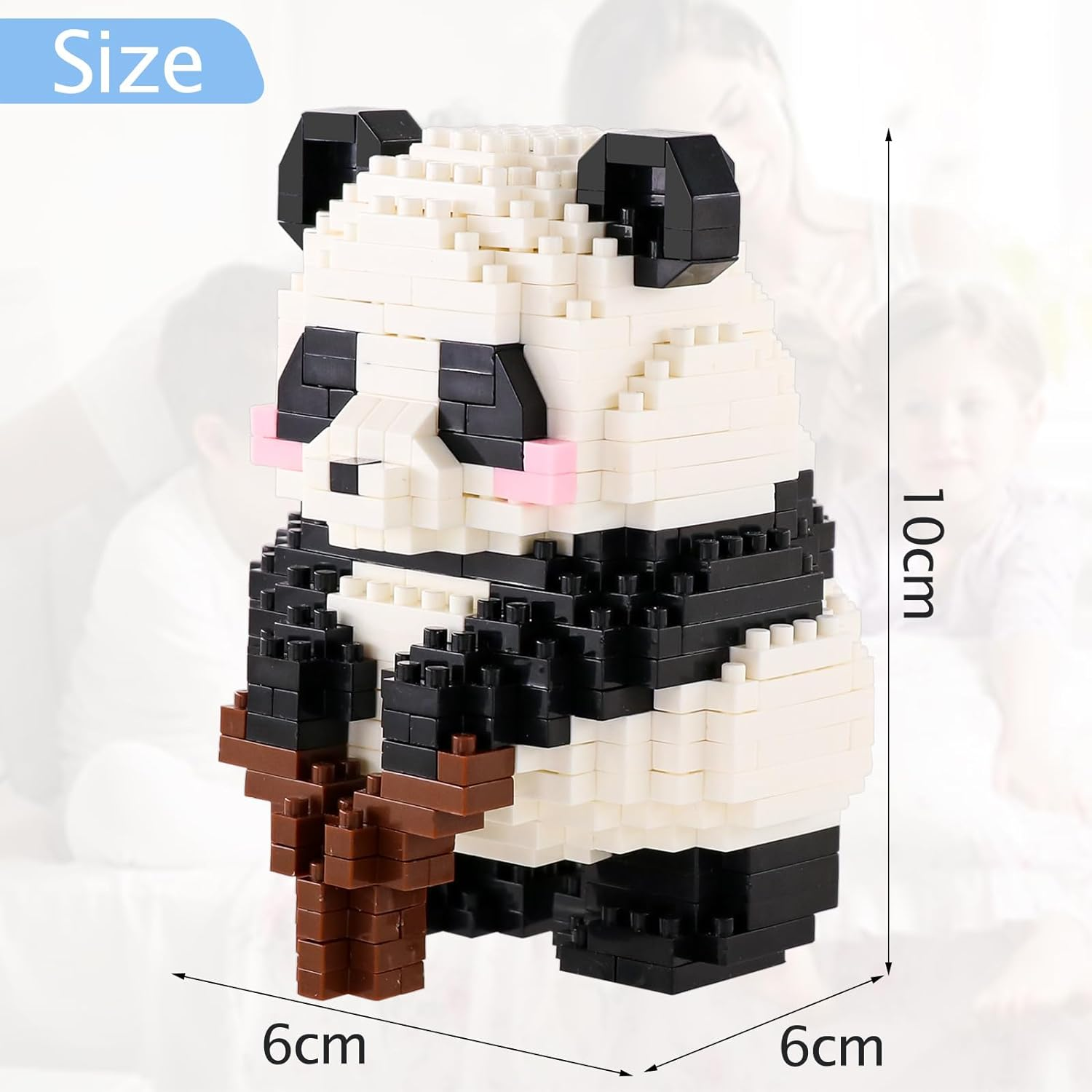 Blocks Building Sets Panda Mini Bricks with Flower for Kids Presents, 448PCS Micro Cute Practising Animals Toy Building Blocks for Party Gifts for 6+ Teens Blossom,Unique Mother'S Day Ideas image number 5