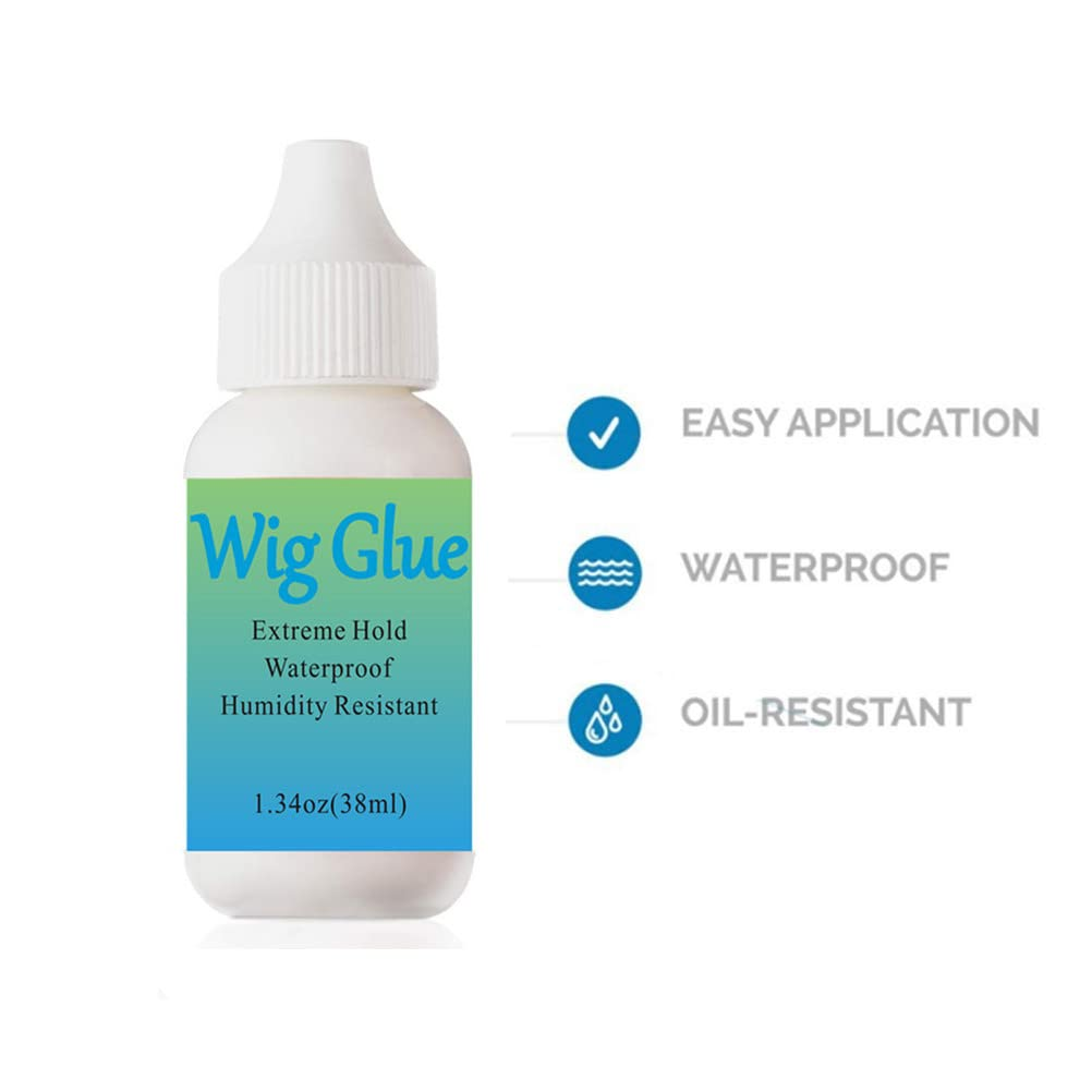 Waterproof Lace Wig Bonding Glue Invisible Hair Adhesive Glue 38Ml for Lace Wig/Toupee/Hair Extensions
