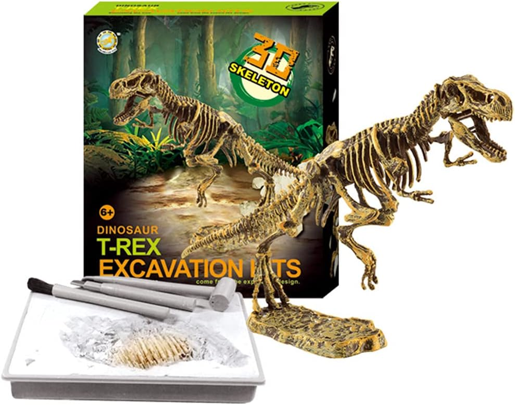 Dinosaur Fossil Digging Kit for Kids and Adult, STEM Science Dinosaur Fossil Dig Kit for Paleontology and Archeology Enthusiasts, Realistic Dig up Dinosaurs Skeleton Set Educational Toys image number 3